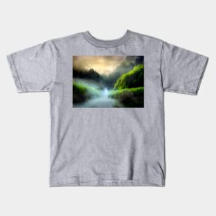 Foggy mountain Kids T-Shirt